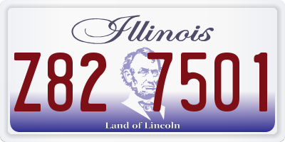 IL license plate Z827501