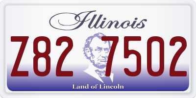 IL license plate Z827502