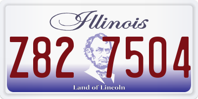 IL license plate Z827504