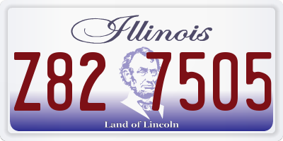 IL license plate Z827505