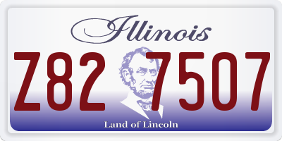 IL license plate Z827507