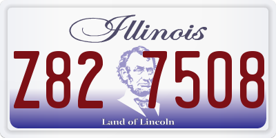 IL license plate Z827508