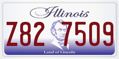 IL license plate Z827509