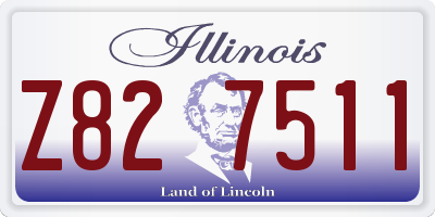 IL license plate Z827511