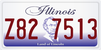 IL license plate Z827513