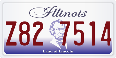 IL license plate Z827514