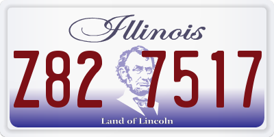 IL license plate Z827517