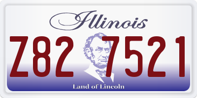 IL license plate Z827521