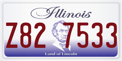 IL license plate Z827533