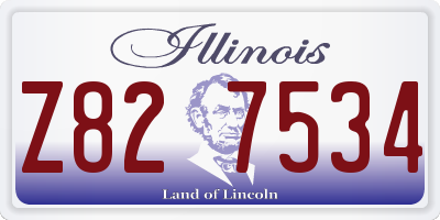 IL license plate Z827534