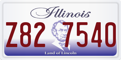 IL license plate Z827540