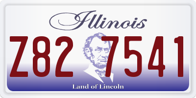 IL license plate Z827541