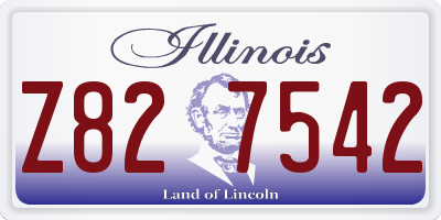 IL license plate Z827542