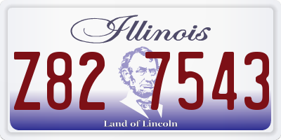 IL license plate Z827543
