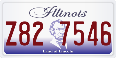 IL license plate Z827546