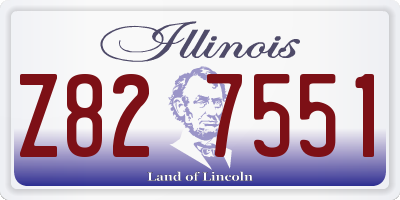 IL license plate Z827551