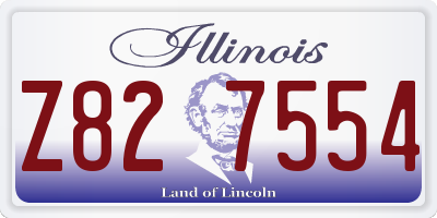 IL license plate Z827554