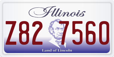 IL license plate Z827560
