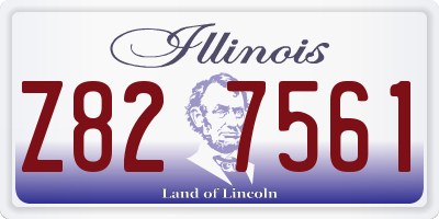 IL license plate Z827561