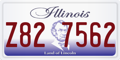 IL license plate Z827562
