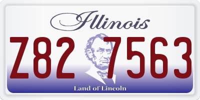 IL license plate Z827563