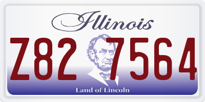 IL license plate Z827564
