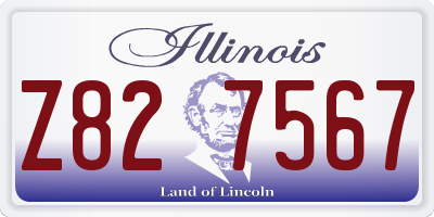 IL license plate Z827567