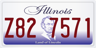IL license plate Z827571