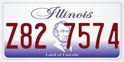 IL license plate Z827574