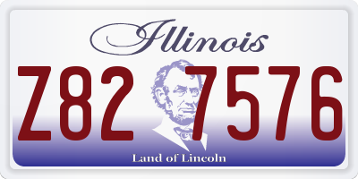 IL license plate Z827576