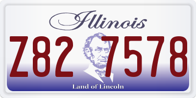 IL license plate Z827578