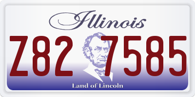 IL license plate Z827585