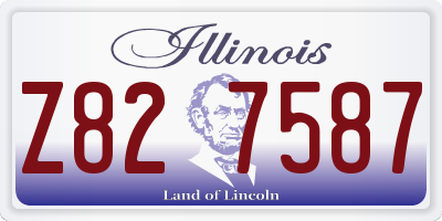 IL license plate Z827587