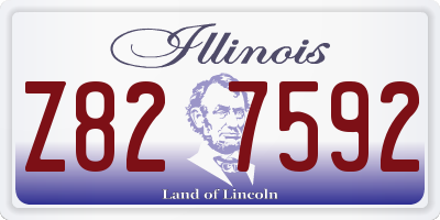 IL license plate Z827592