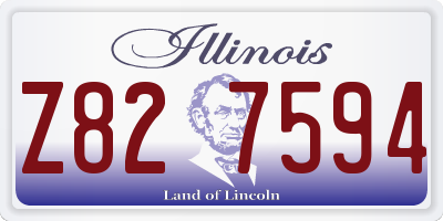 IL license plate Z827594