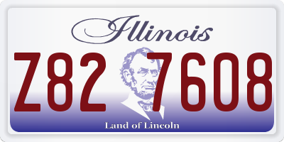IL license plate Z827608