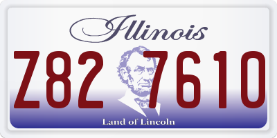 IL license plate Z827610