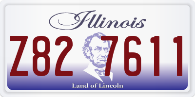 IL license plate Z827611
