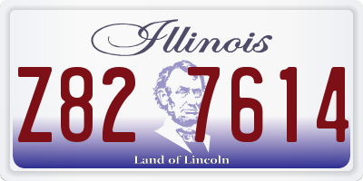 IL license plate Z827614