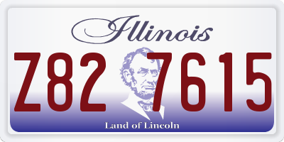 IL license plate Z827615