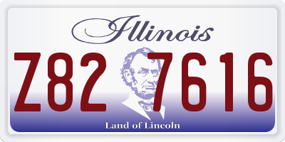IL license plate Z827616