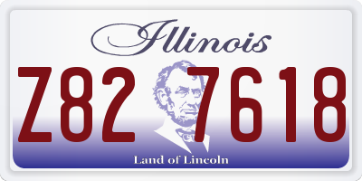IL license plate Z827618