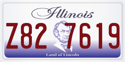 IL license plate Z827619