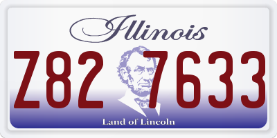 IL license plate Z827633