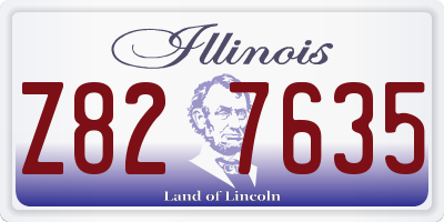 IL license plate Z827635