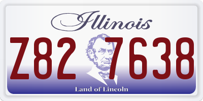 IL license plate Z827638