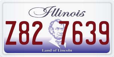 IL license plate Z827639