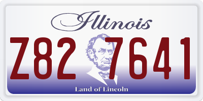 IL license plate Z827641