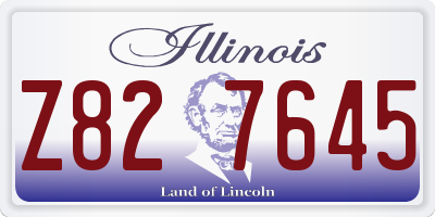 IL license plate Z827645