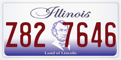 IL license plate Z827646